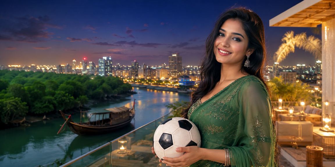 সুন্দরবনের পটভূমিতে বাংলাদেশি খেলোয়াড় মোবাইলে জ্যাকপট খেলছেন